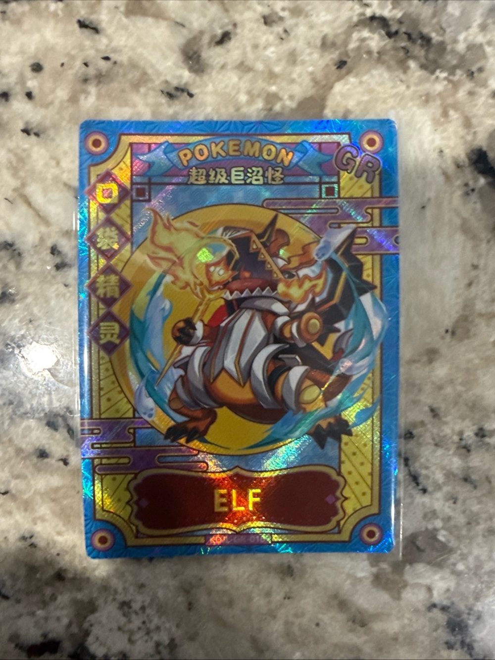 Pokemon Pink & Blue Sylveon Holo Card with Gold Foil